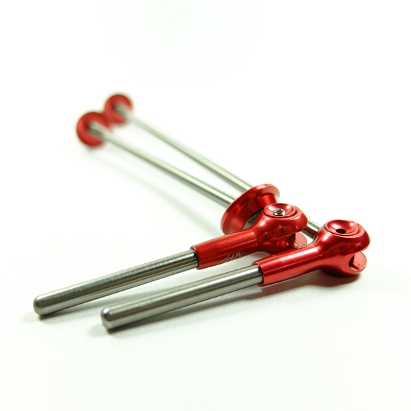 Road Red Circus Monkey Titanium QR Axle Hub Skewer